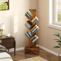 Accentuations by Manhattan Comfort Modern Tree Bookshelf | Vintage Charm, Space-Saving Design, Easy Assembly