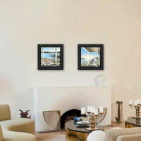 Trendy Decor 4U Lake Side 2-Piece Framed Wall Art for Living Room, Home Wall Décor by John Rossini