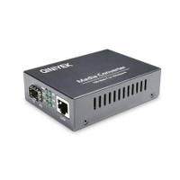 QINIYEK Media Converter 10Gb with 1x 100M/1G/2.5G/5G/10GBase-T RJ45 to 1x 10GBas