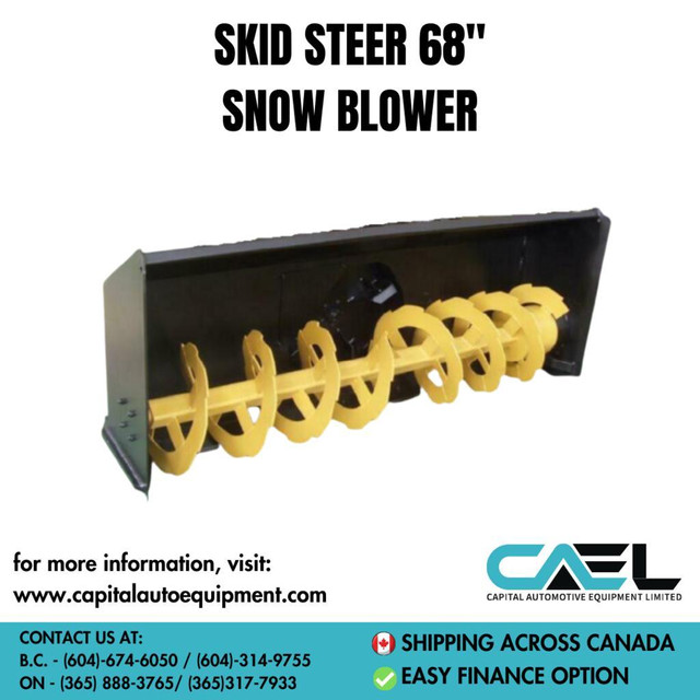 Lowest Price in the Market! High Quality and heavy duty skid steer snow blower - Brand new! in Heavy Equipment Parts & Accessories