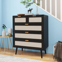 Bay Isle Home™ 5 Drawer Cabinet, Accent Storage Cabinet, Suitable for Living Room, Bedroom, Dining Room