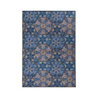 Bungalow Rose Cassidy Modern Floral Indoor/Outdoor Area Rug