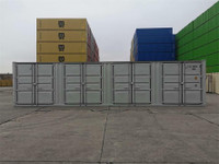 Storage Containers - New Sea Cans - 40ft Open Side Shipping Containers - Shipping Storage Containers with 4 barn doors