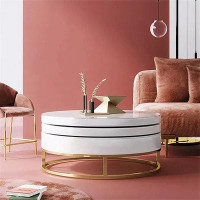 Everly Quinn Criscia Abstract 1 Coffee Table with Storage