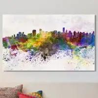 Picture Perfect International 'Vancouver' Painting Print on Wrapped Canvas