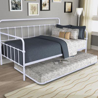 Farm on table Metal Frame Daybed with trundle