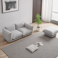Ivy Bronx 75" Loveseat With Ottoman Sofa Chaise