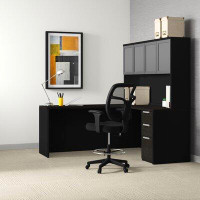 Upper Square™ Glidden Reversible L-Shape Executive Desk with Hutch