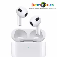 Écouteurs Sans-Fil Bluetooth AirPods Apple (3ème GEN) MME73AM/A - ON EXPÉDIE PARTOUT AU QUÉBEC ! - BESTCOST.CA