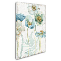 Winston Porter 'My Greenhouse Flowers I Crop on Wood' Print on Wrapped Canvas