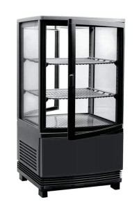 Canco 17 Counter Top Four Sided Glass Door Display Refrigerator