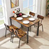 17 Stories 5 Piece Dining Set Dining Table Set Dining Room Set Dining Set Kitchen Table and Chairs