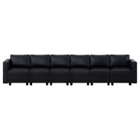 Latitude Run® Shealene Contemporary DIY Sofa Collection, 6 Piece Modular Sectional, Air Leather