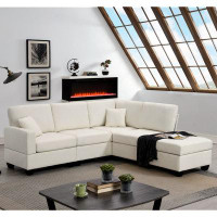 Latitude Run® Ameno 89.8'' Linen Modular Sofa