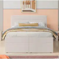 Ebern Designs Full Size Upholstered Platform Bed With Storage Underneath
