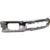 Bumper Face Bar Front Ford F150 2015-2017 Chrome With Fog Lamp Holes/End Caps , FO1002425