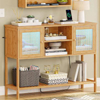 17 Stories Console Table With Outlets And USB Ports