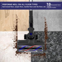 Symple Stuff Ludovica Cordless Stick Vacuum Cleaner Floor Brush for X6