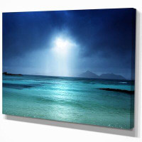 Made in Canada - East Urban Home Blue Sky on the Beach of la Digue Island Seychelles - Wrapped Canvas Photograph Print