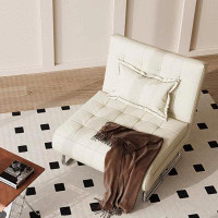 Orren Ellis Sofa bed with single folding lounge chair