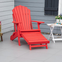 Adirondack Chair 30.75" x 55" x 37" Red