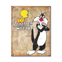 Trinx WB - Tweety And Sylvester Retro Metal Sign