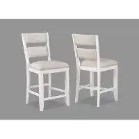 Wildon Home® Set Of 2 Upholstered Counter Height Side Chair Stools