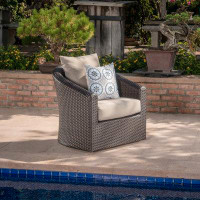 Red Barrel Studio Dierdre Swivel Patio Chair with Cushions