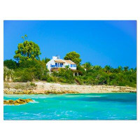 Design Art House on the Island of Cyprus - Wrapped Canvas Photograph Print