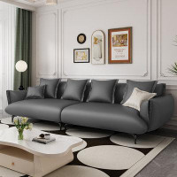 Crafts Design Trade 110.24" Deep grey 100% Polyester Modular Sofa cushion couch