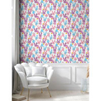Harper Orchard Harper Orchard Colourful Peel & Stick Wallpaper For Home, Style Easter Bunnies And Eggs Pattern With Wate