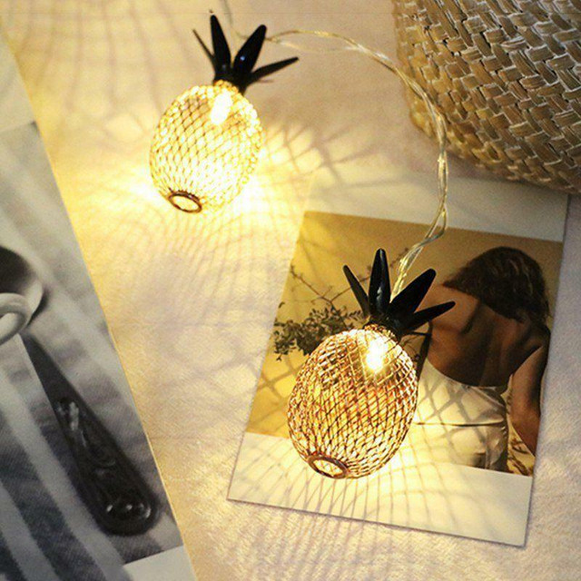 NEW PINEAPPLE LED STRING LANTERN PARTY WEDDING DECOR 894430 in Home Décor & Accents in Alberta - Image 2