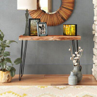 Millwood Pines Spurlin 42" Acacia Wood Console Table