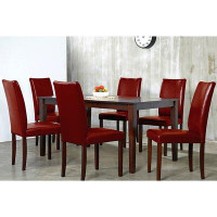 Red Barrel Studio 6 - Person Rubberwood Solid Wood Dining Set