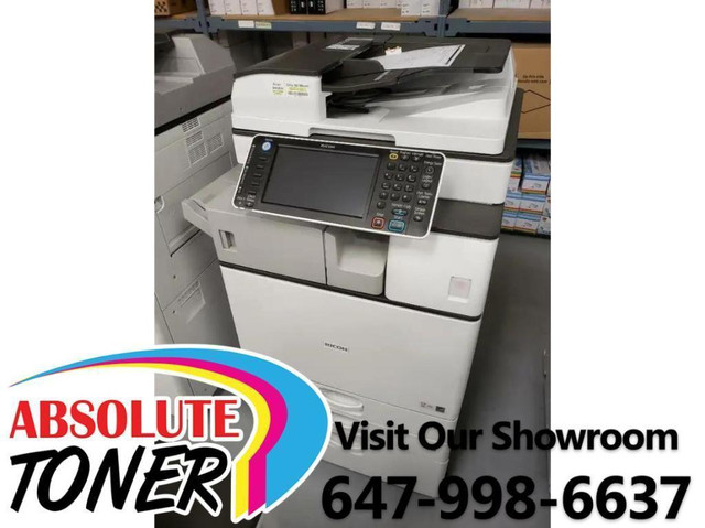 Ricoh MP 3554 Black and White Laser Multifunction Printer Finisher Copy Machine Photocopier LEASE Copiers Printers 35PPM in Other Business & Industrial in Ontario - Image 2