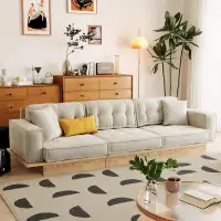 Hokku Designs Glenorie 104.3'' Square Arm Sofa with Storage
