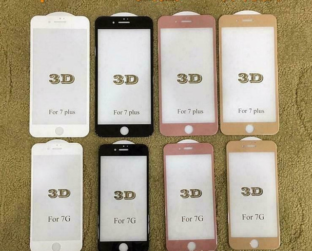 iPHONE 8 / 8 PLUS . 7 / 7 PLUS  AND iPhone 6 / 6 PLUS 3D /4D TEMPER GLASS  in Cell Phone Accessories in City of Montréal