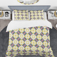 East Urban Home Retro in Mosaic Style Mid-Century Duvet Cover Set