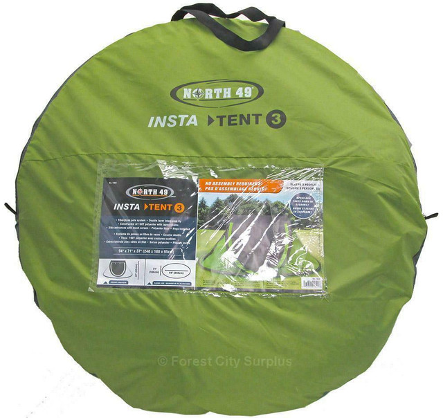 North 49® 3-Person Insta-tent, Pop-up Tent - No messing around - takes only a second to setup - in Fishing, Camping & Outdoors - Image 4