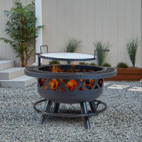 Outdoor Leisure Products Outdoor Leisure Products Model 5511 32" Roundup Fire Pit With Adjustable 20 Inch Cooking Shelf