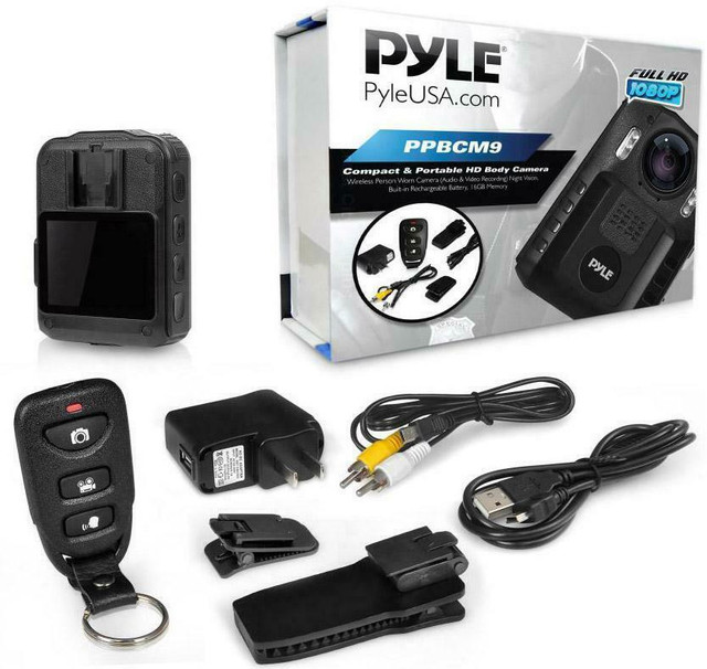 PYLE PPBCM92 -- POLICE AND SECURITY HD BODY CAMERA -- Automatic Video and Audio evidence when you need it!! in Cameras & Camcorders in Ontario - Image 4