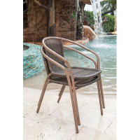Panama Jack Outdoor Chaise de patio empilable caf�