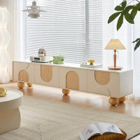 STAR BANNER Simple cream wind TV cabinet Modern living room home light luxury Nordic TV cabinet