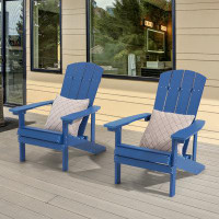 Rosecliff Heights Outdoor Adirondack Chair,  Plastic Adirondack Fire Pit Chair For Patio, Deck And Garden, Set Of 2