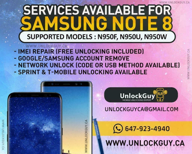 IMEI REPAIR - UNBLACKLIST | GOOGLE ACCOUNT REMOVE | NETWORK UNLOCK | SAMSUNG - LG - HUAWEI - ZTE - PIXEL - APPLE & MORE in Cell Phone Services in Québec