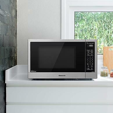BLACK / WHITE / STAINLESS  STEEL - Genius Sensor Panasonic Countertop Microwave Oven inverter, 1 Year Warranty in Microwaves & Cookers in Mississauga / Peel Region - Image 3