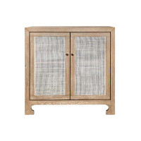 Worlds Away Alden Solid Wood 2 - Door Accent Cabinet