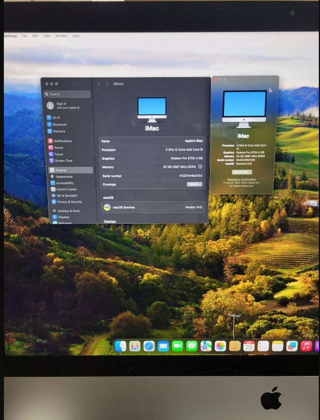 Apple iMac (Retina 5K, 27 2019) 3.0GHz i5 32GB Ram  1TB Fusion Drive Radeon Pro 570X in Desktop Computers in Mississauga / Peel Region - Image 2