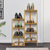 Bring Home Furniture 8-Tier Twin Stand Shoe Rack-29.1" H x 20.5" W x 11" D