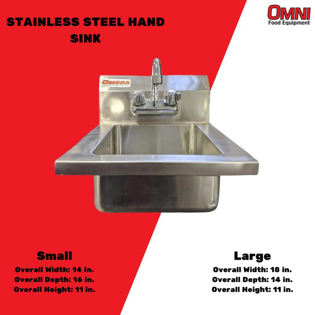 15% OFF - BRAND NEW Stainless Steel Sinks, Faucets, Tables and Shelves***BEST PRICES*** (Open Ad For More Details) dans Autres équipements commerciaux et industriels - Image 2